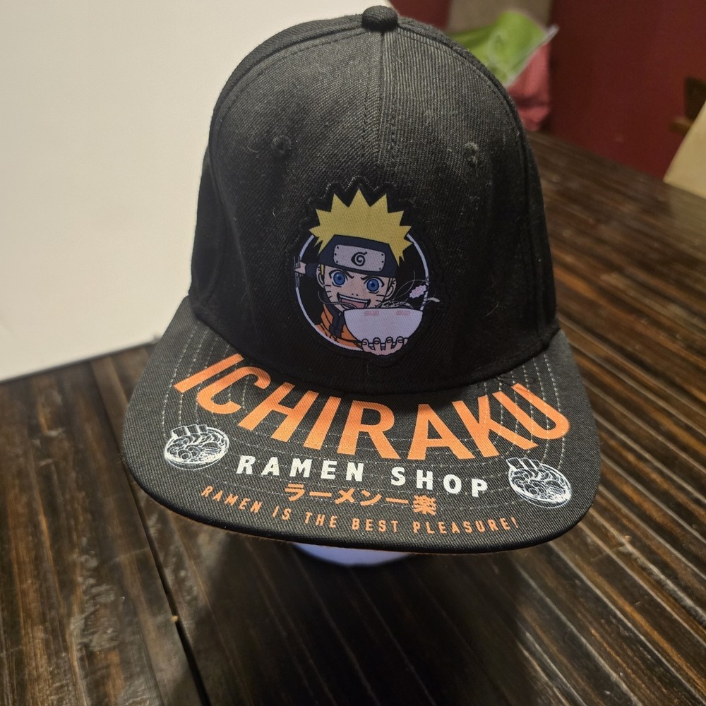 Naruto ICHIRAKU Ramen Shop‎ Ball Cap Adjustable Hat Snapback Size Adult/Teens